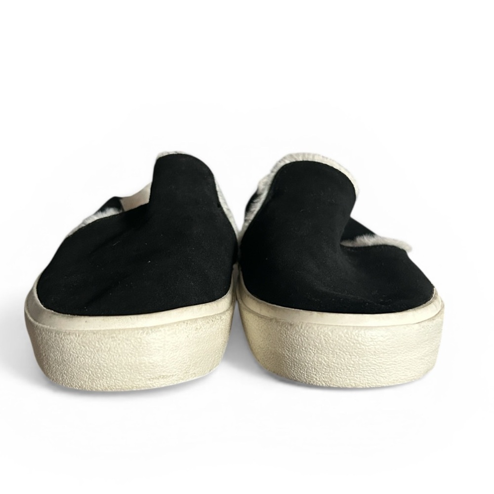 Staheekum Women's Cozy Camp Mules in Black Suede and Faux Fur Lining Size 9 - Picture 5 of 11